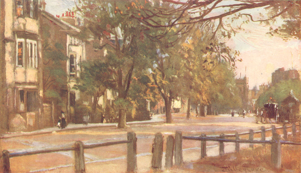 OXFORD. St Giless, looking towards St Mary Magdalen(South) 1903 old print